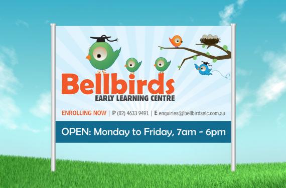 Bellbirds Early Learning Centre Signage